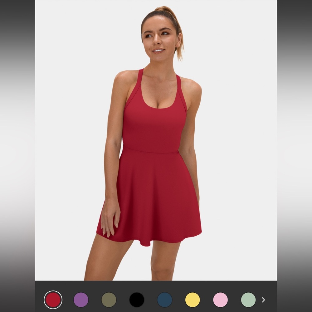 Halara Backless Twisted Active Dress - Easy Peezy Edition